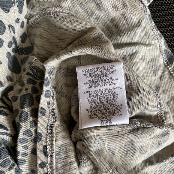 NWT C & C CALIFORNIA Grey Multi 100% Pima Cotton Patterned Romper Size M - Picture 12 of 14